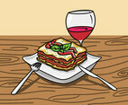 Illustration Of Lasagna