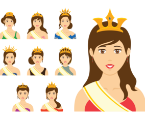 Pageant Queen Vector