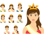 Pageant Queen Vector
