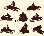 Snowmobiling Silhouette