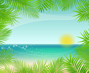 Palm Background Vector