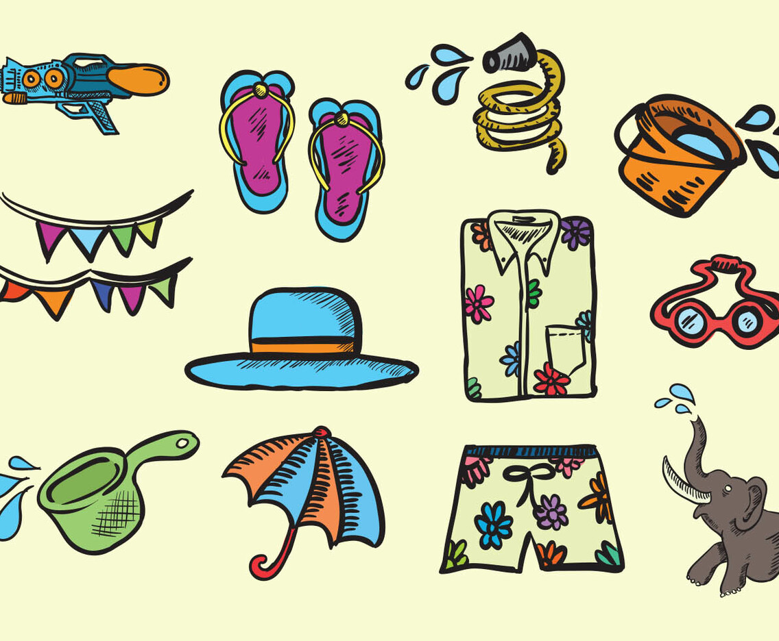 Songkran Festival Icon