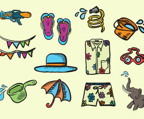 Songkran Festival Icon