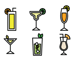 Drinks Outlined Icons