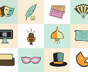 Theatre Acting Performance Icons