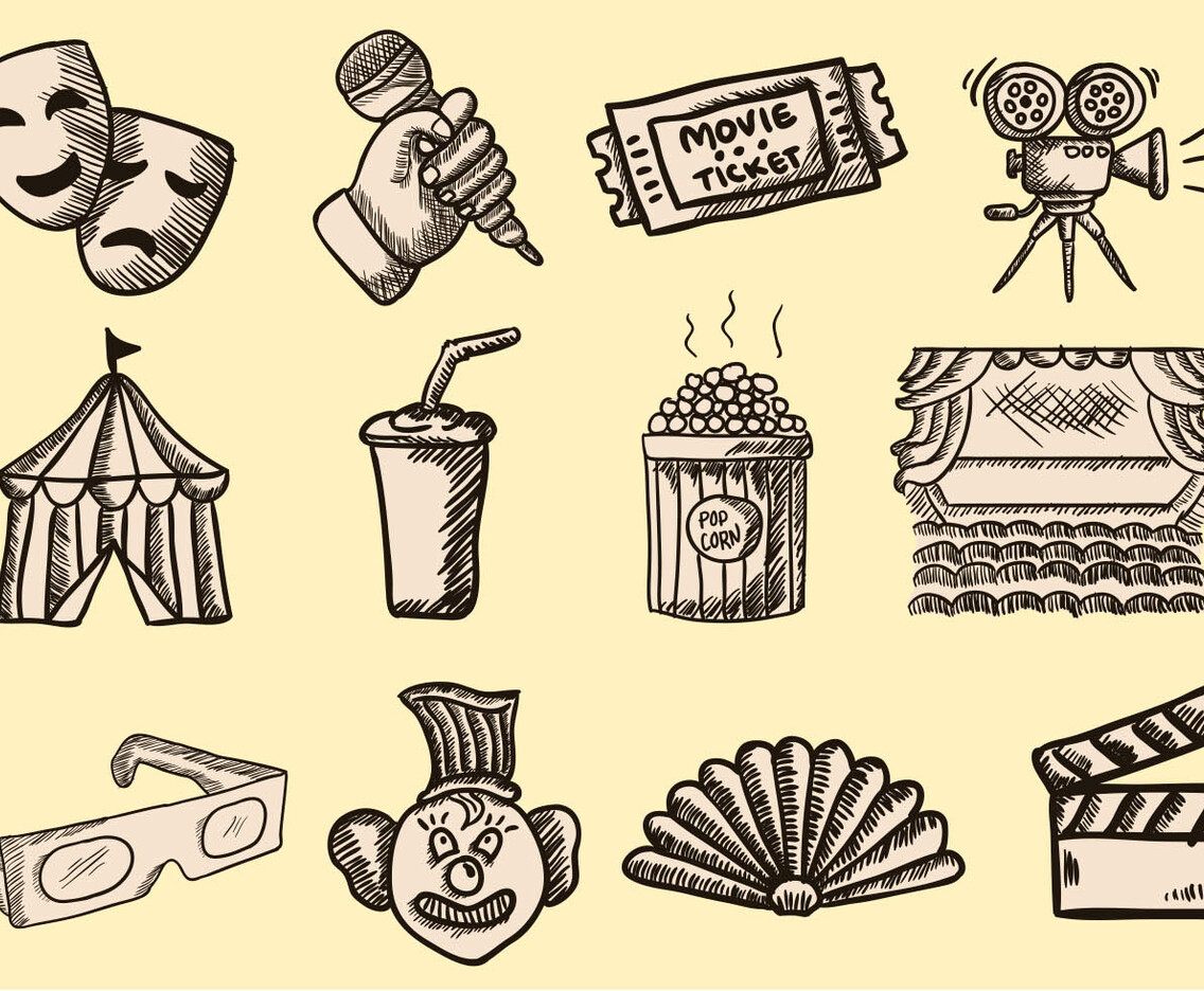 Hand Drawn Doodle Theatre