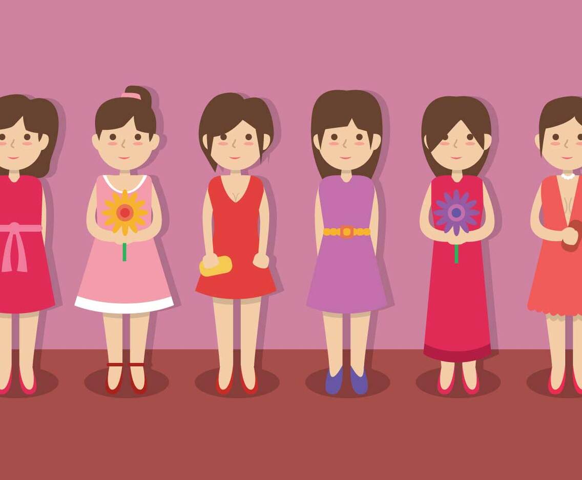 Bridesmaid vector