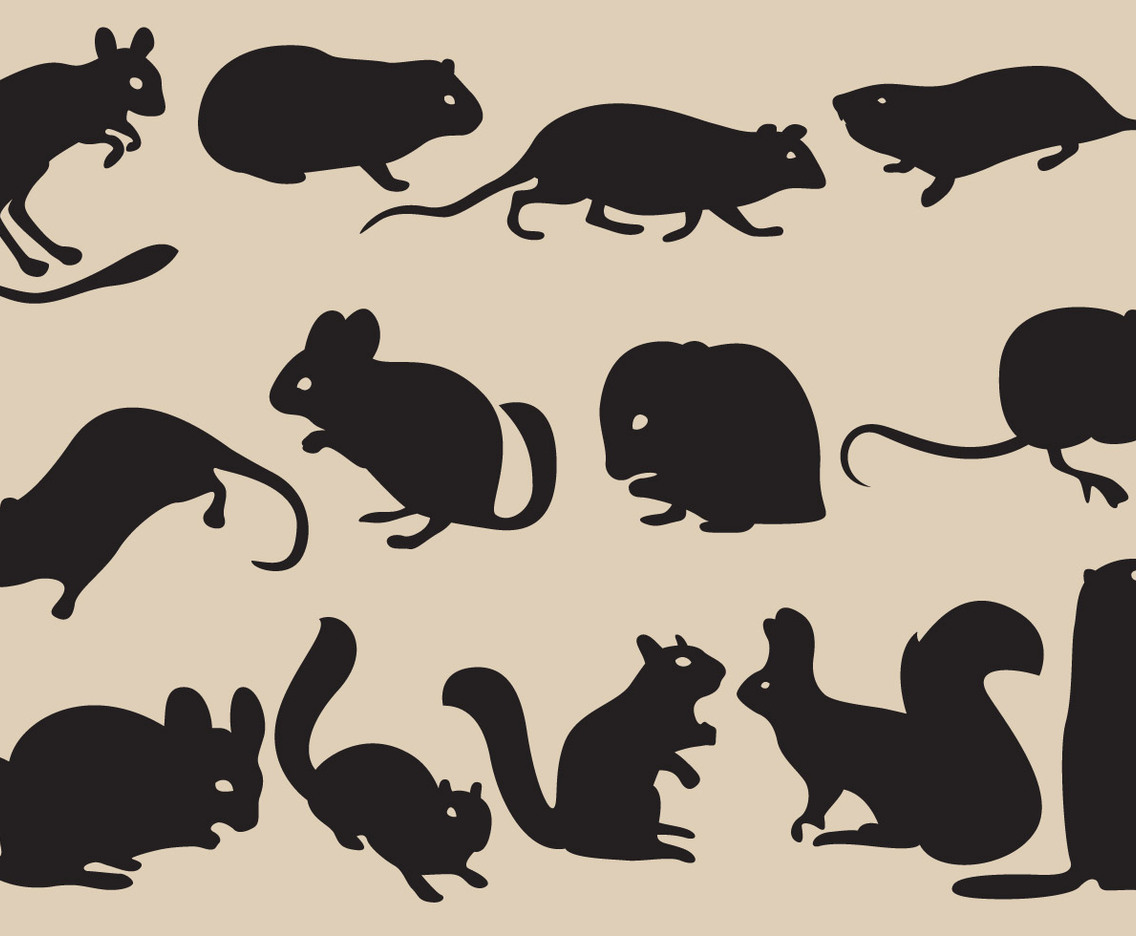Rodent Silhouettes