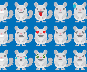 Chinchilla Emoticons
