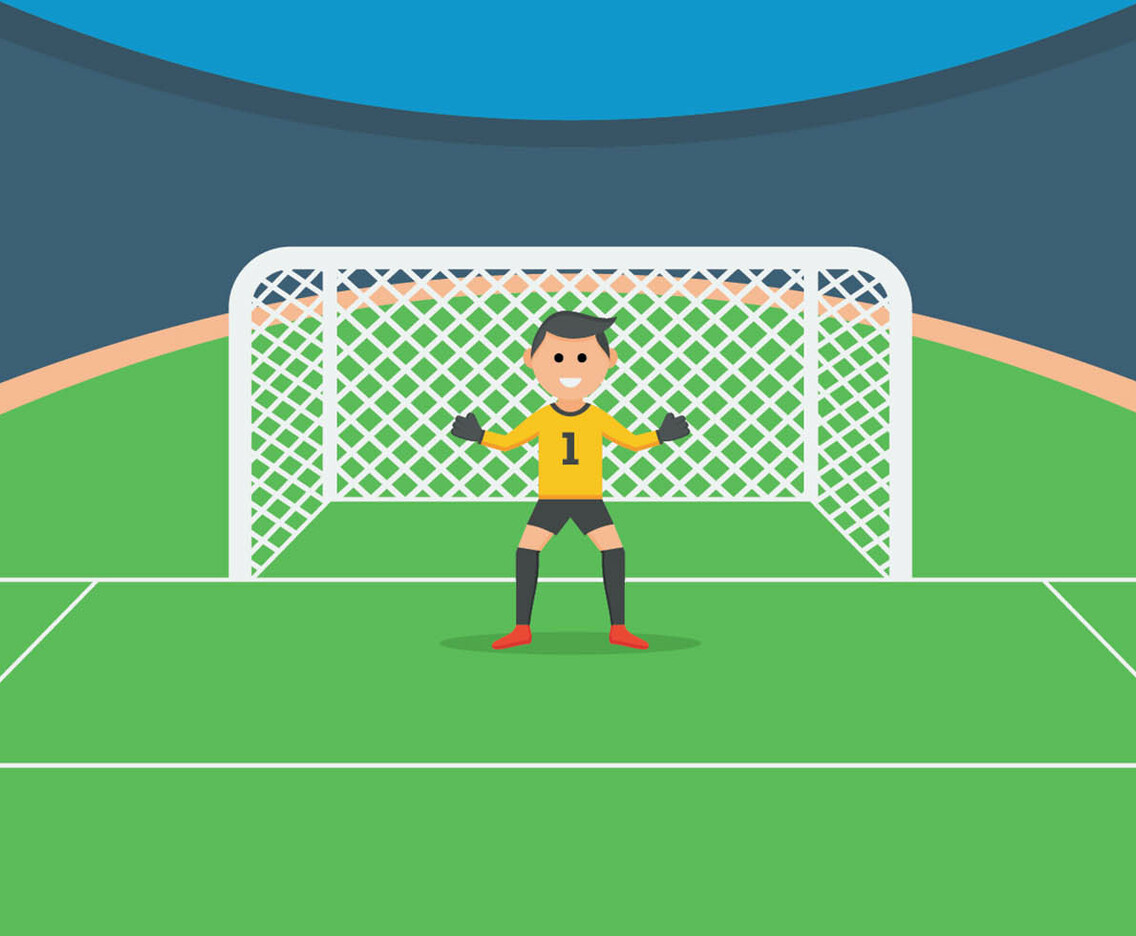 Goal Keeper Illustration
