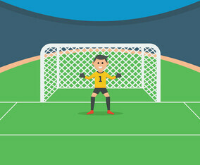 Goal Keeper Illustration