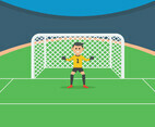 Goal Keeper Illustration