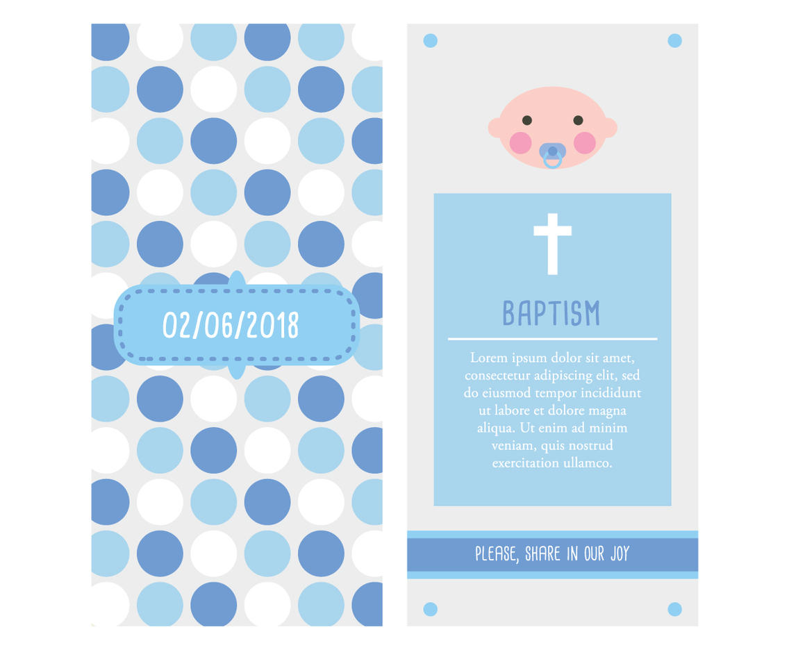 Invitacin Bautizo Nio