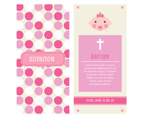 Invitacin Bautizo Nia