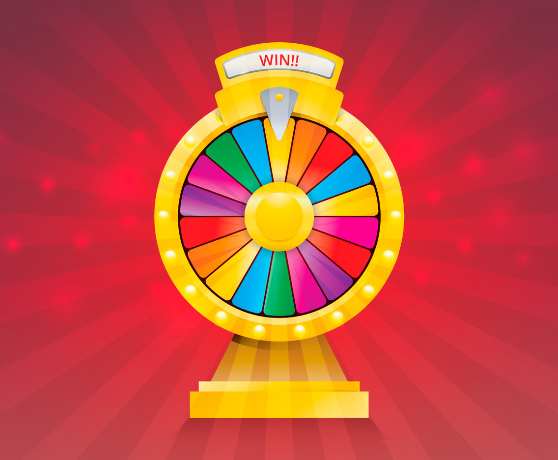 Spinning Wheel Fortune Illustration