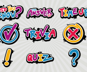 Trivia Vector Sticker