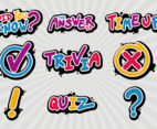 Trivia Vector Sticker