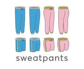 Sweatpants vectors