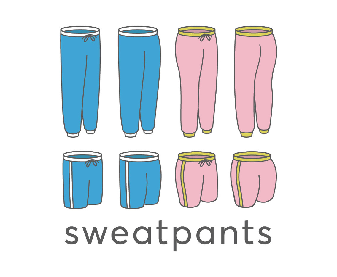 Sweatpants vectors