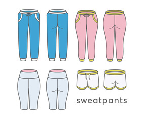 Sweatpants vectors