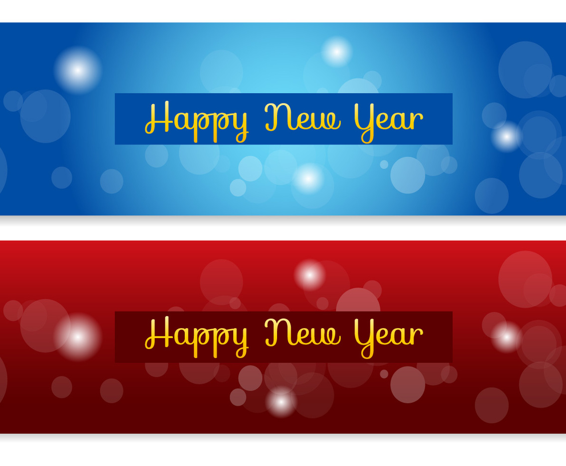 Abstract New Year Banners