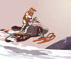 Snowmobile Jumping