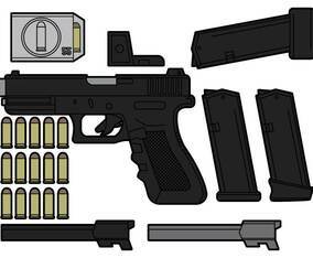 Glock Vector