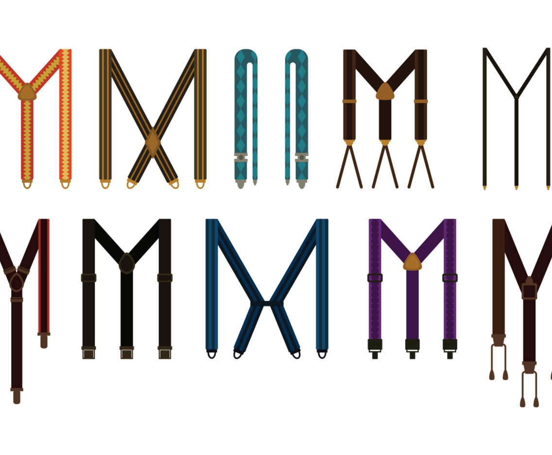 Suspenders Vector
