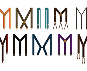 Suspenders Vector