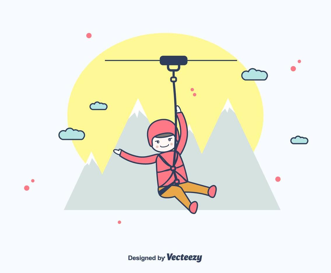 Zipline Vector