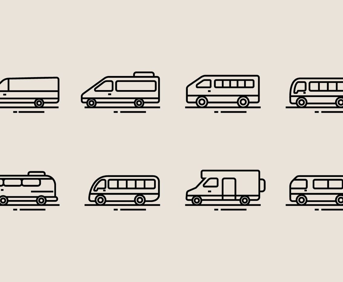 Minibus Icons