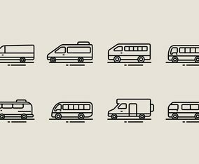 Minibus Icons