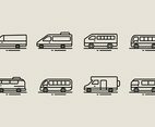 Minibus Icons