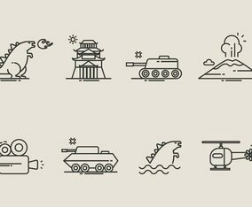 Godzilla Icons