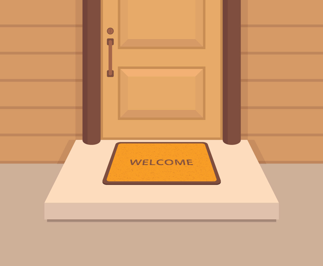 Welcome Mat Illustration