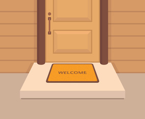 Welcome Mat Illustration