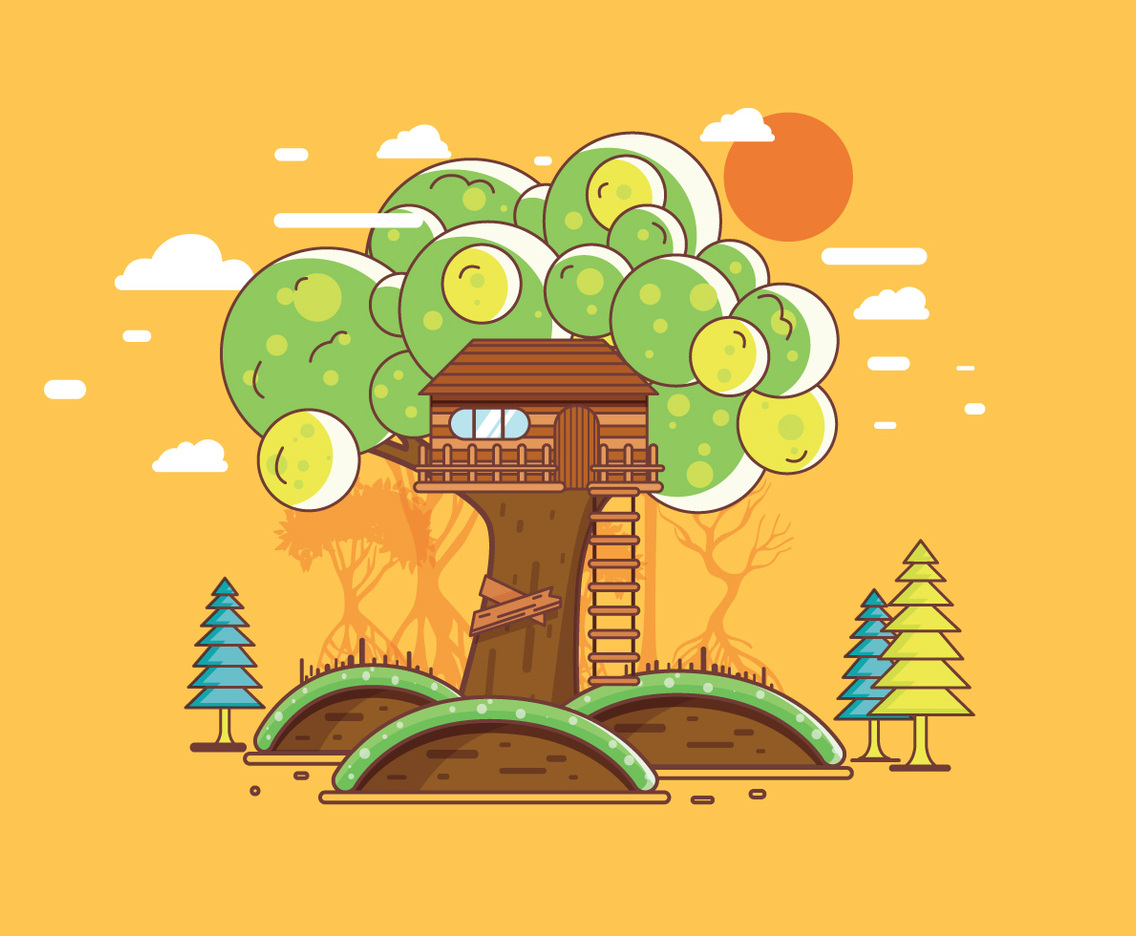 Treehouse Vector