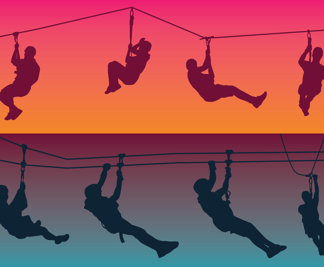 Zipline Silhouette