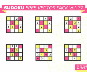 Sudoku Free Vector Pack Vol. 37