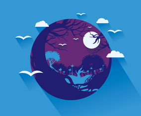 Swamp Landscape 3 Vector