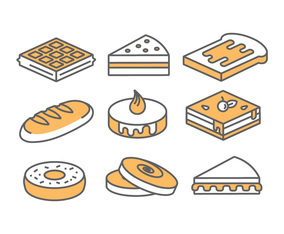 Bakery  Cake Icons