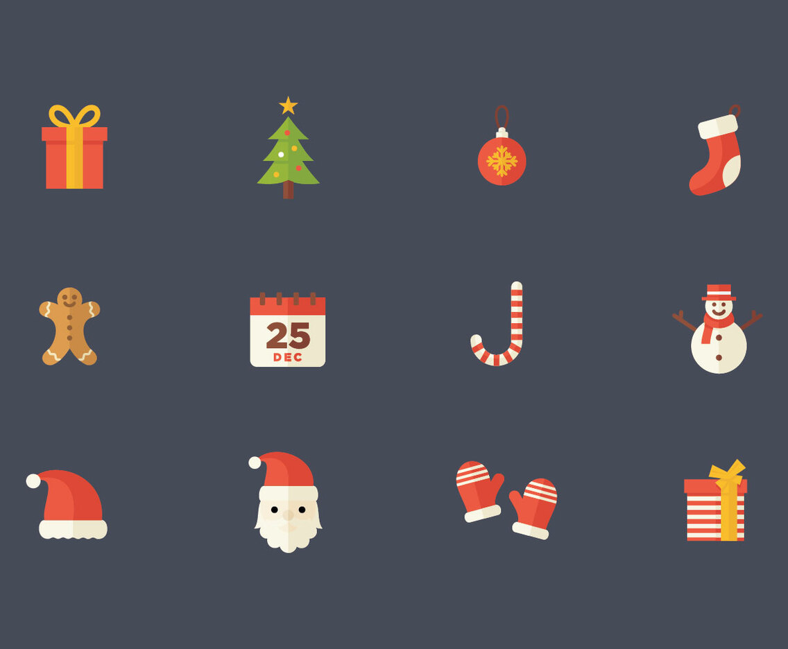 Christmas Flat Vector Icon