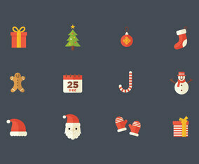 Christmas Flat Vector Icon