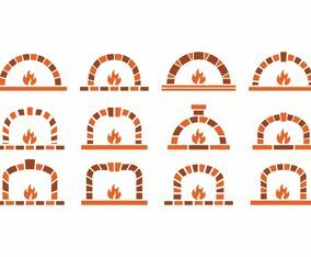 Pizza Oven Vector