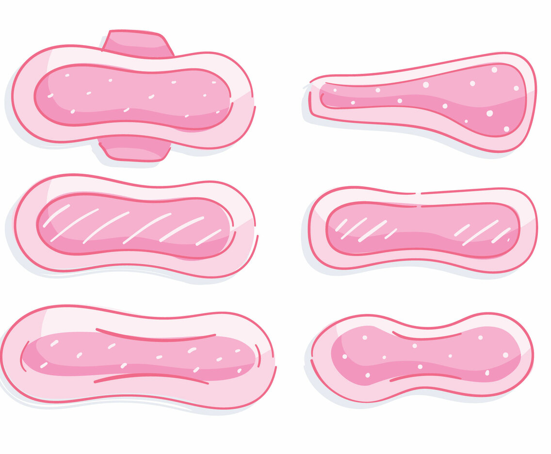 Hand Drawn Pink Tampon Vector