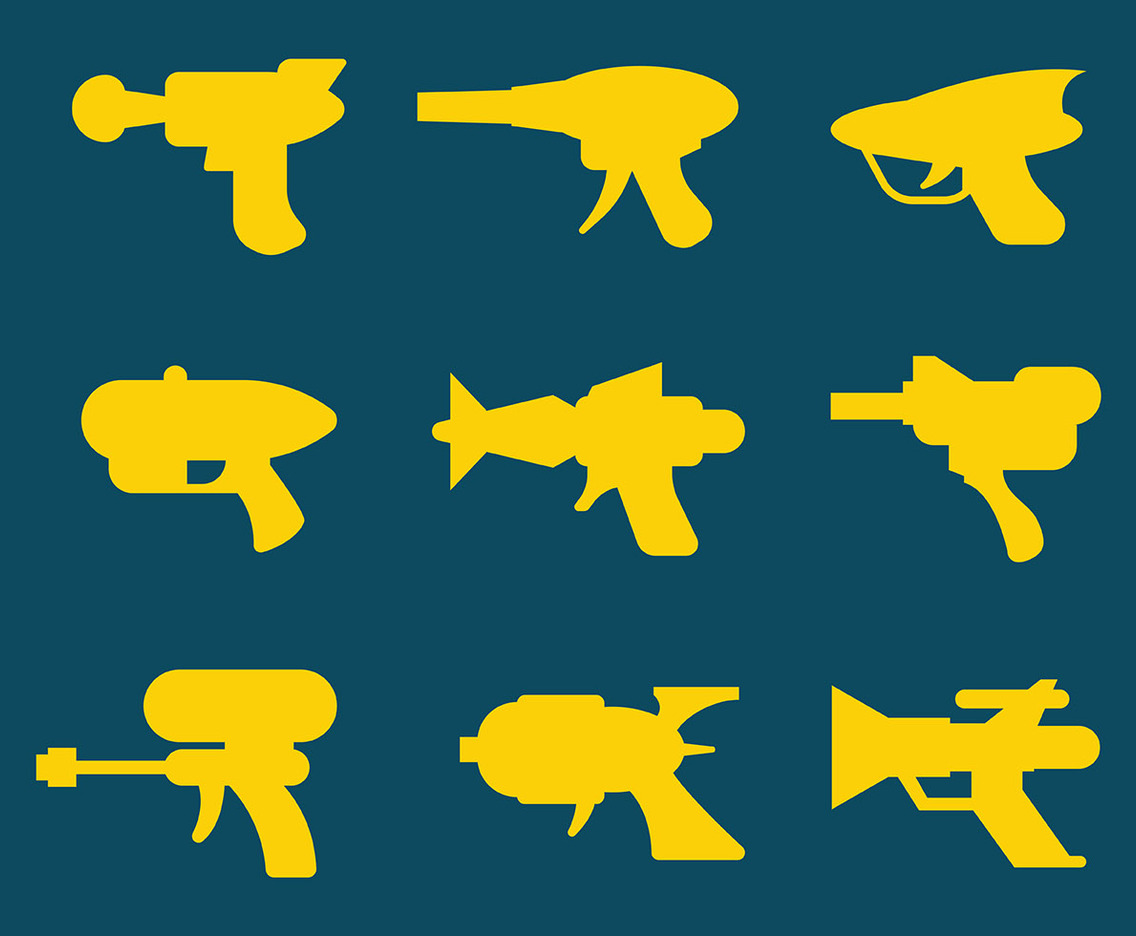 Free Laser Gun Icons Vector