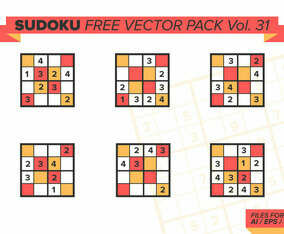 Sudoku Free Vector Pack Vol. 31
