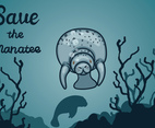 Manatee Vector