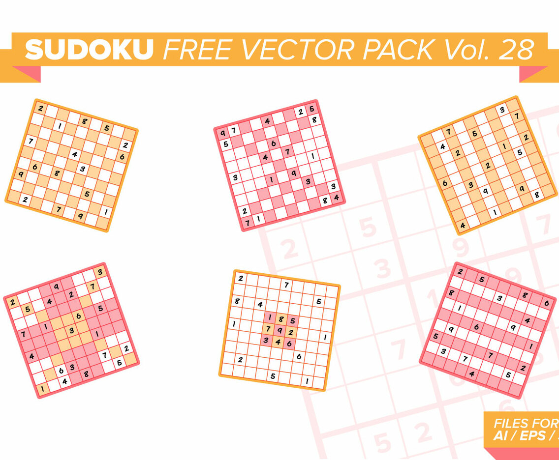 Sudoku Free Vector Pack Vol. 28