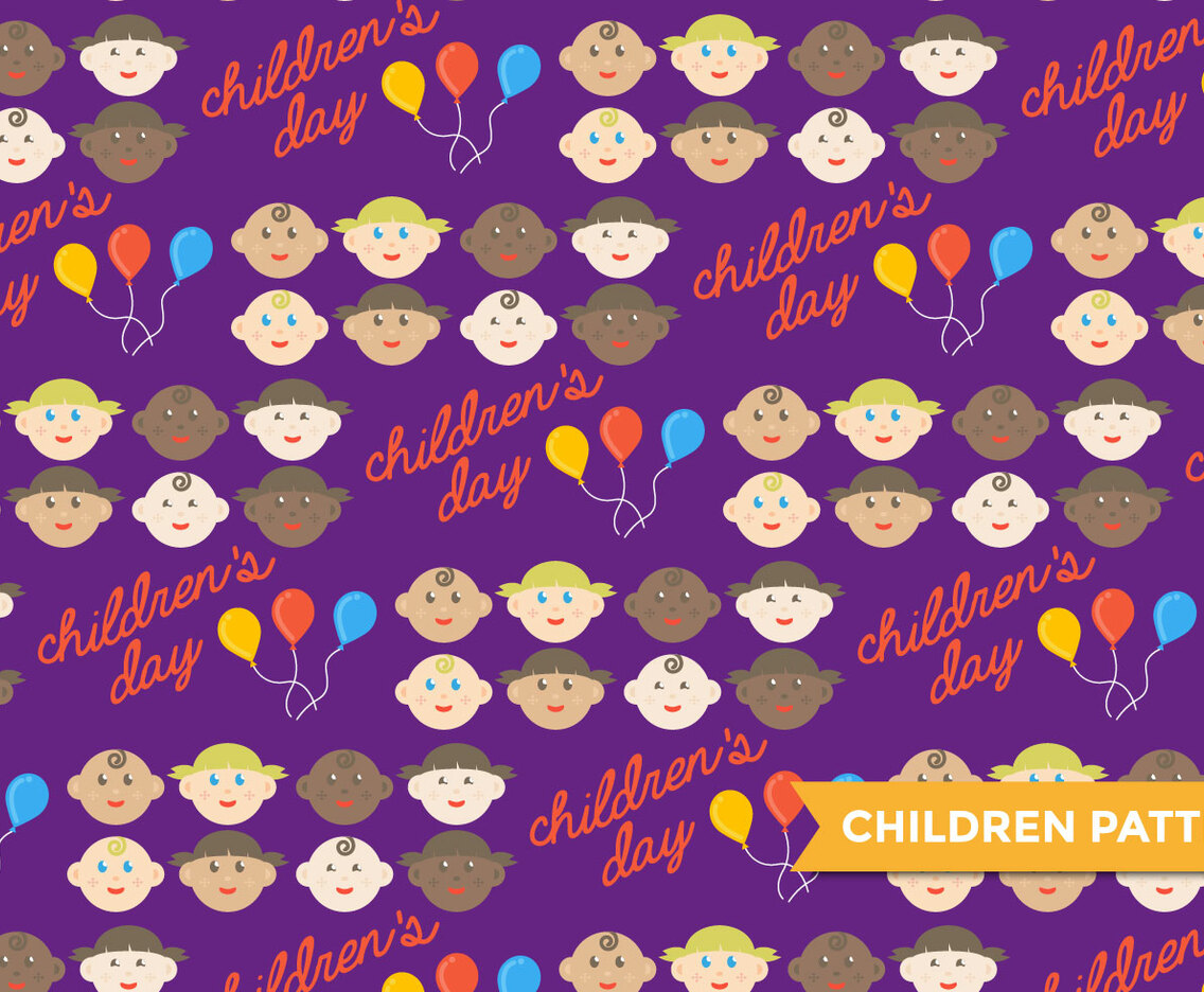 Children's Day Vector Pattern